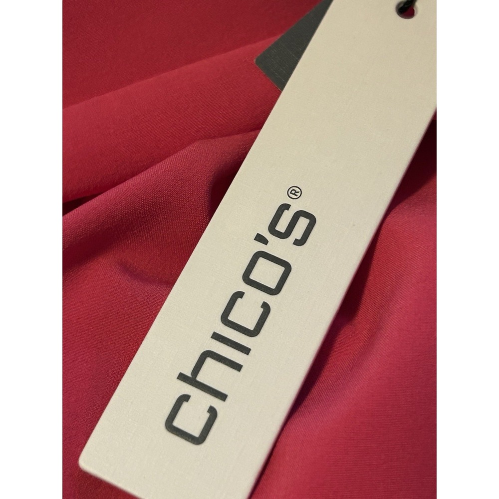 Chicos Zenergy UPF Neema Bungee Crop Pants Pink Bromeliad 570357779 Size 1 US 8 - Picture 16 of 16